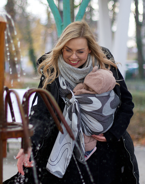 Chusta kółkowa Gray Waves f19 Chusta kółkowa Gray Waves f19