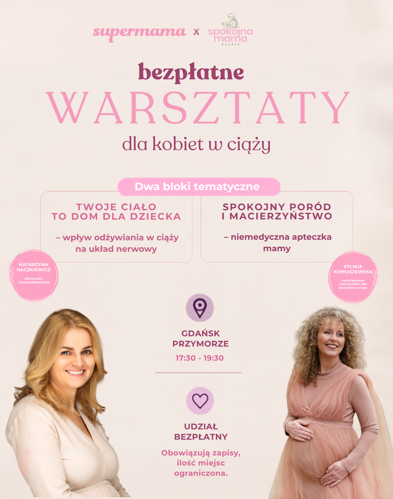 Bezpłatne warsztaty dla kobiet w ciąży - Gdańsk 2026 Bezpłatne warsztaty dla kobiet w ciąży - Gdańsk 2026